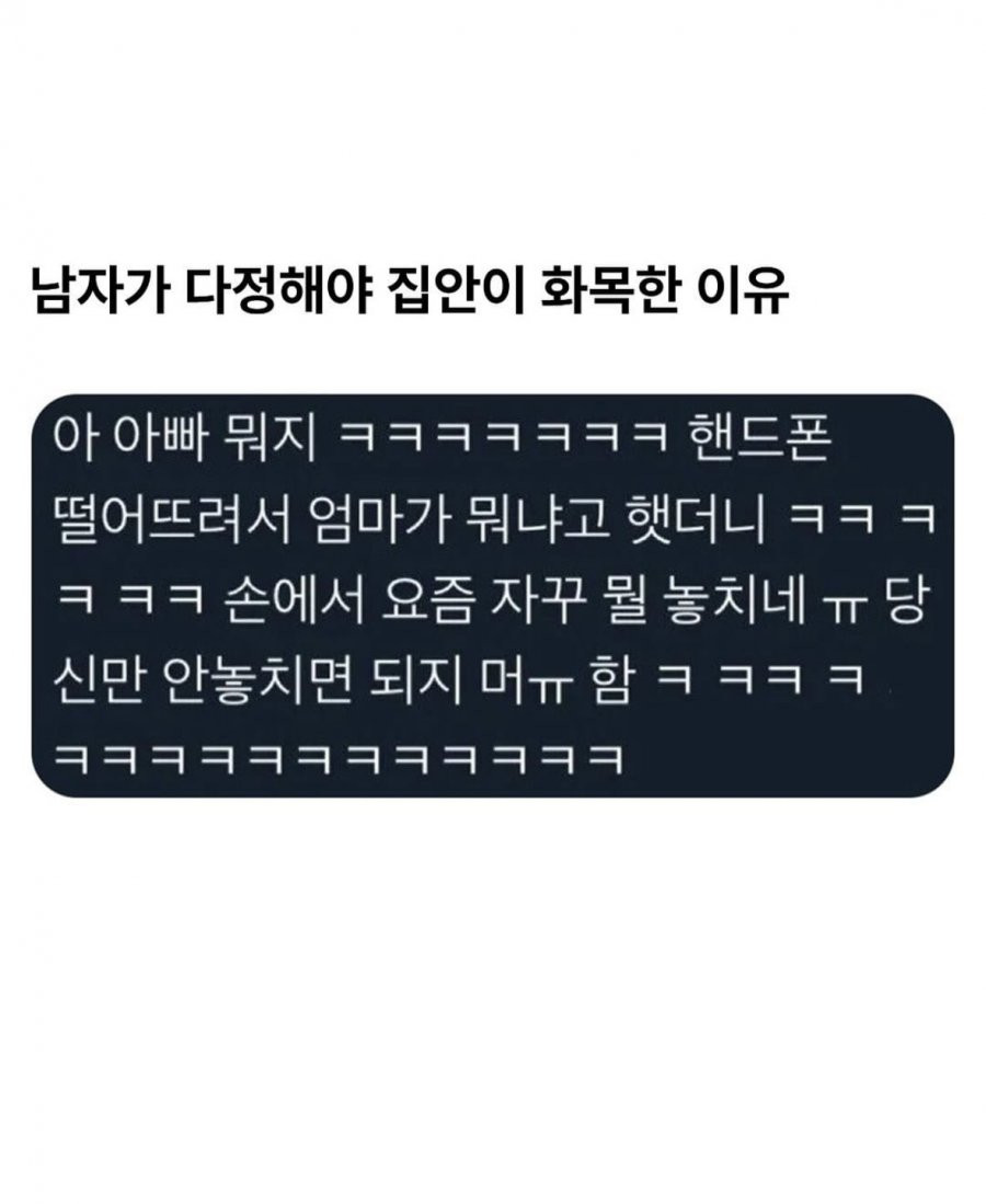 아빠 멘트 직이네