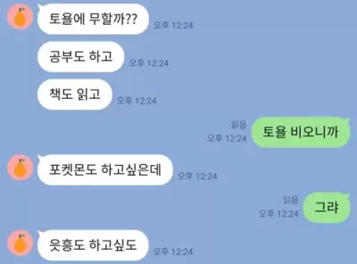 토요일 여친이 하고 싶은것