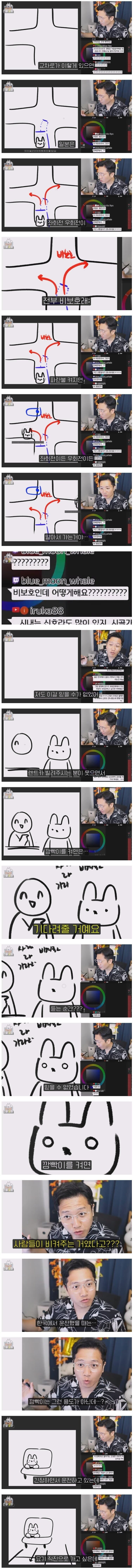 충격적이라는 일본 운전 문화