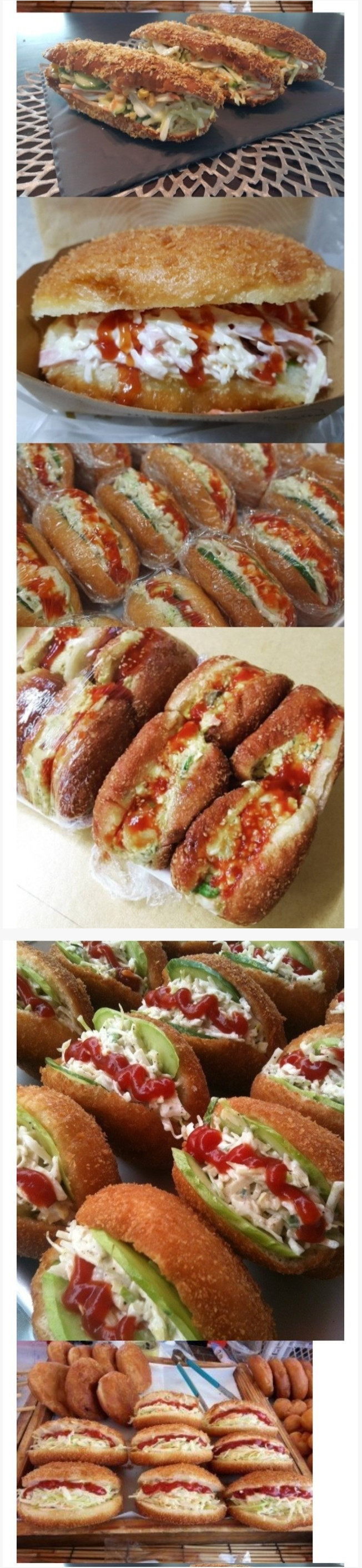 시장에서 파는 빵 호불호
