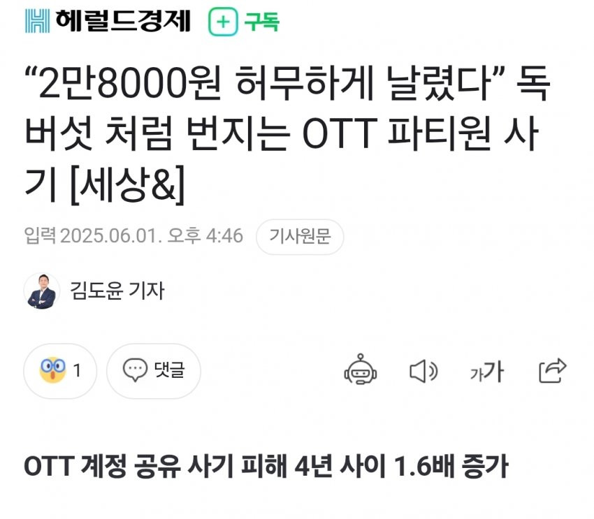 “3만원 허무하게 날렸다” 독버섯처럼 번지는 OTT 파티원 사기